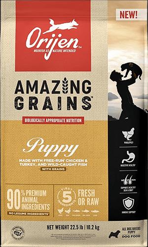 ORIJEN Amazing Grains Puppy Dry Dog Food