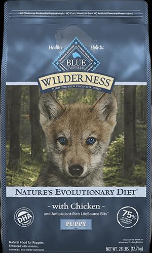 Blue Buffalo Wilderness Puppy High Protein Natural Chicken & Wholesome Grains Dry Dog Food