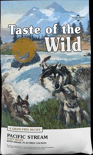 Taste of the Wild Pacific Stream Smoke-Flavored Salmon Puppy Recipe Grain-Free Dry Dog Food